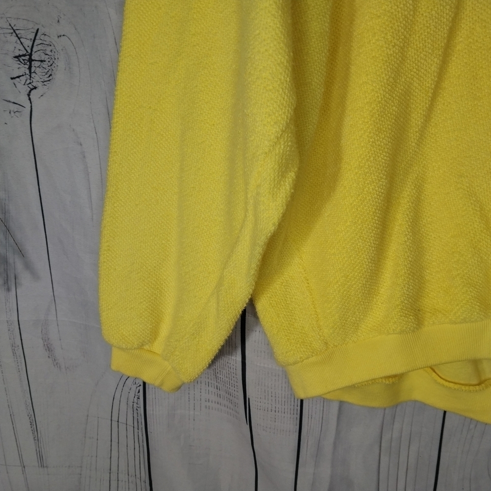 Express EXP Crewneck Vintage 90’s Yellow Retro Oversized Sweatshirt - Picture 5 of 14